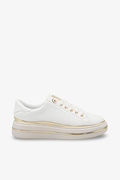 İNNABUTİKK Dainla Women's Wedge Sneaker Sports Shoes - White