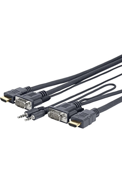 VivoLink PROVGAHDMIFLY3 adaptor cablu video 3 m VGA (D-Sub) + 3.5mm HDMI Tip ...