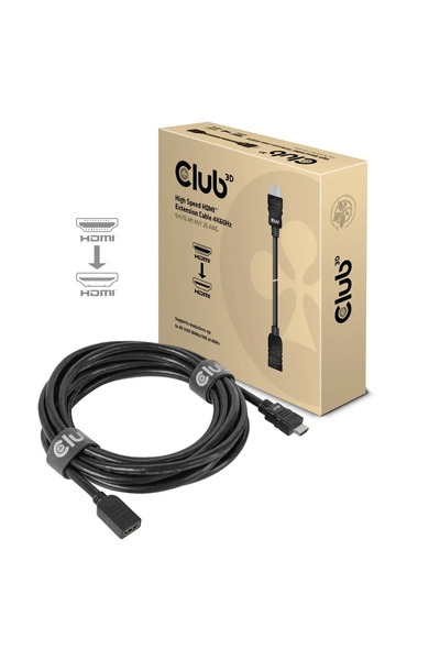 Club 3D Cablu prelungitor Club3D HDMI de mare viteză 4K60Hz Tată/Mamă 5M/16.4...