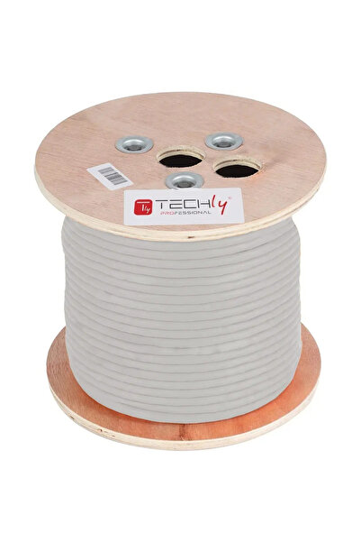 Techly Cablu de instalare TechlyPro Cat5e F/UTP, 100% cupru, 305m gri