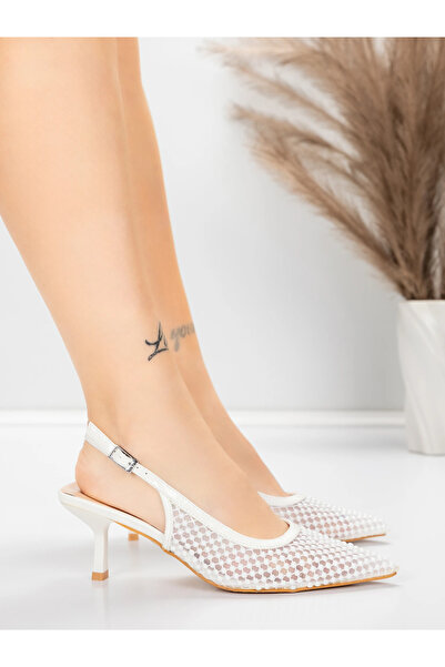 mei Pantofi Stiletto 5LE29 Alb