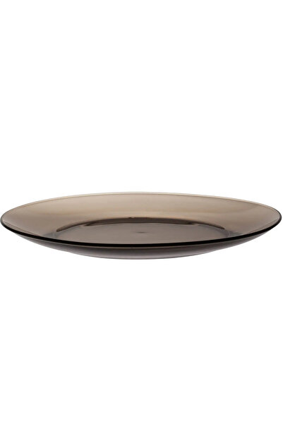 Duralex Lys Sepia Dinner Plates Set of 6, 23.5 cm, Tempered Glass, Brown