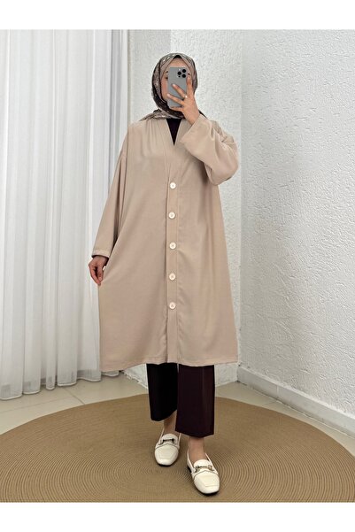 Holehola Almila Buttoned Cardigan-Bn3541 Stone