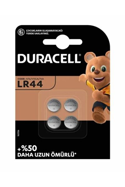 Duracell LR44 1.5 VOLT DÜĞME PİL (4LÜ PAKET)