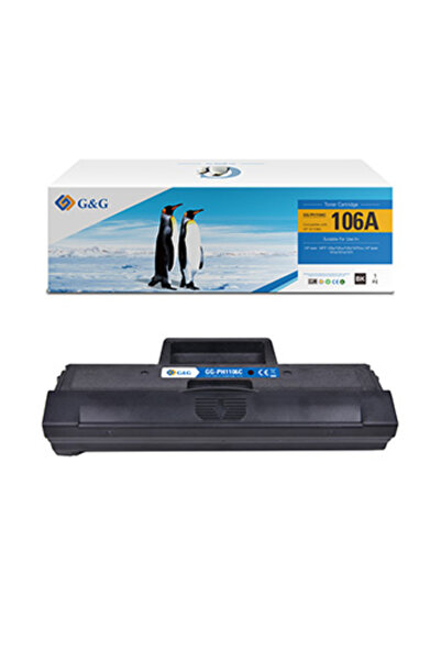 G&G Cartuș toner compatibil cu HP W1106A, NT-PH1106, HP 106A, negru, 1000 de ...