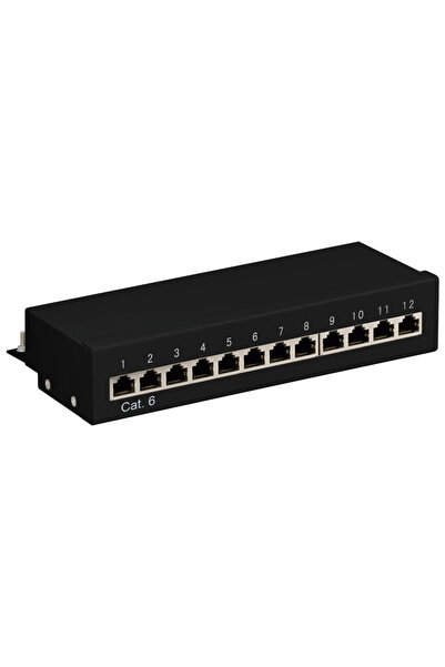 goobay STP CAT 6 Panou de patch-uri ecranat cu 12 porturi