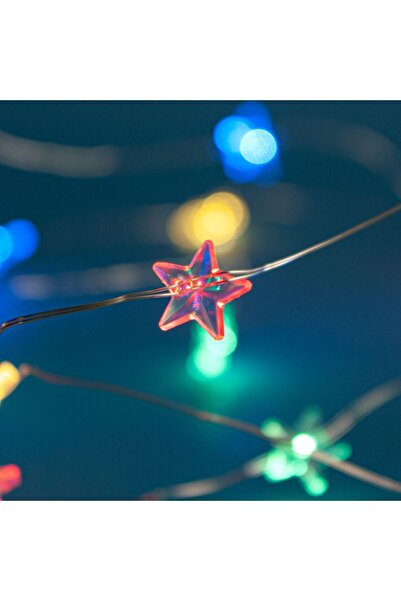 Zumzeria Lighting Installation with 20 Star-Shaped Battery Operated Bulbs 2.2...