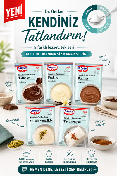 Dr. Oetker 🔥 Kendiniz Tatlandırın 5’li Karışık Tatlı Seti | Avantaj Paket | ...