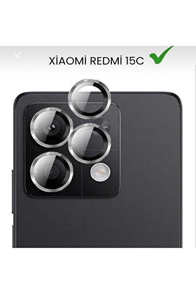 SOLİD CASE Redmi 15C Camera Lens Protector Crystal Clarity Sapphire Lens