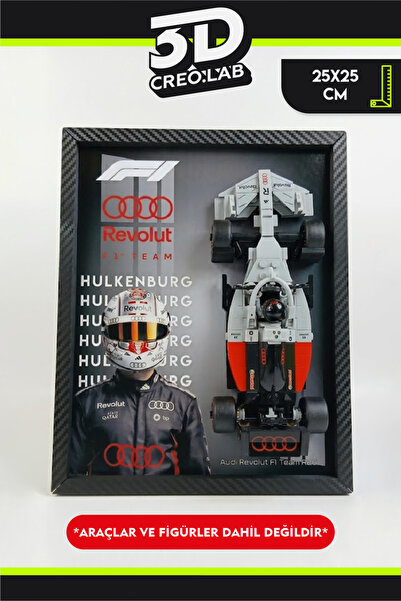 3Dcreo.lab Lego Formula 1 Speed Champions Uyumlu Pilot Baskılı Sanatsal Sergi...