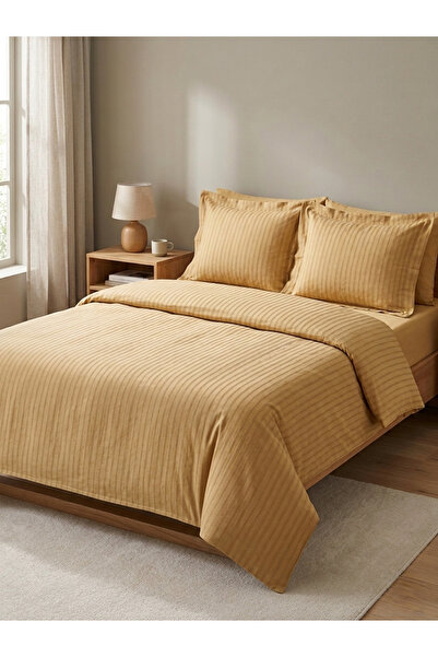 CollessiaHome 100% pamučni poplin prugasti dvostruki set navlaka za poplun - ...