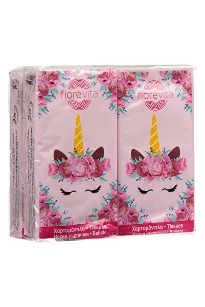 Fiorevita Șervețele pentru copii cu unicorn, 3 straturi - 4 bucăți