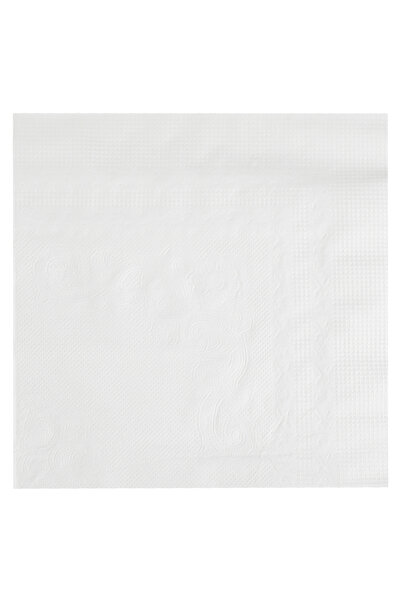 Zumzeria Șervețele de masă albe de lux, cu două straturi, 40x40cm - 100 bucăți