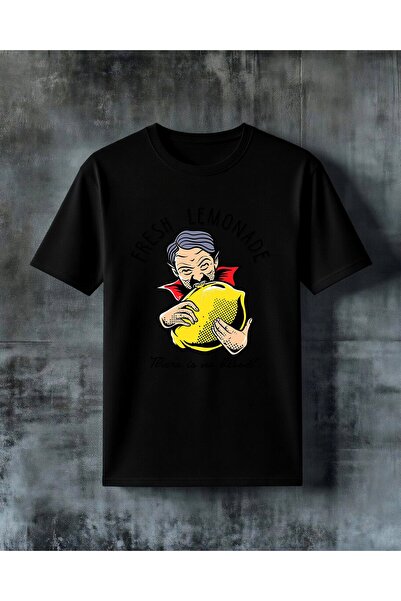 COMVİCHO Fresh Lemonade Lemon Juice Printed Oversize T-Shirt