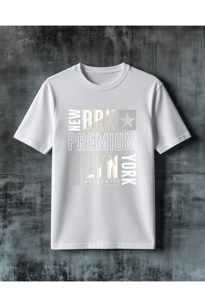 COMVİCHO Brk Lyn Yildiz Logo Printed Oversize T-Shirt