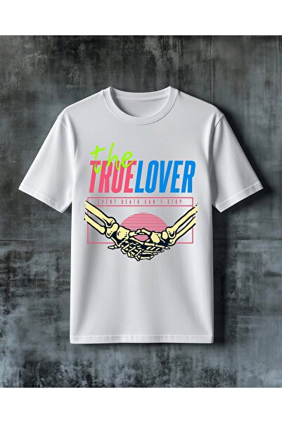 COMVİCHO True Lover Event Death Printed Oversize T-Shirt