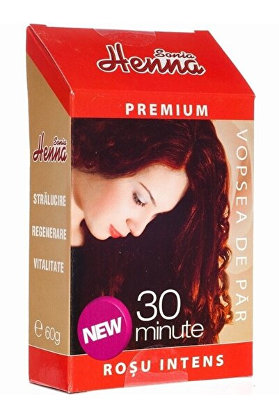 Henna Sonia Vopsea de par Henna roscat intens Premium 60g