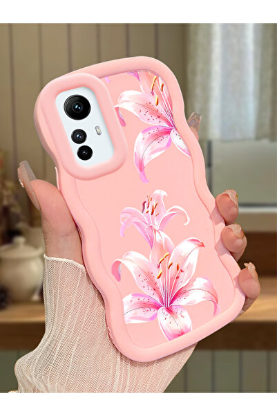 ucuc Redmi Note 12S Uyumlu Pembe Silikon Kılıf Kamera Korumalı Darbe Emici Ta...