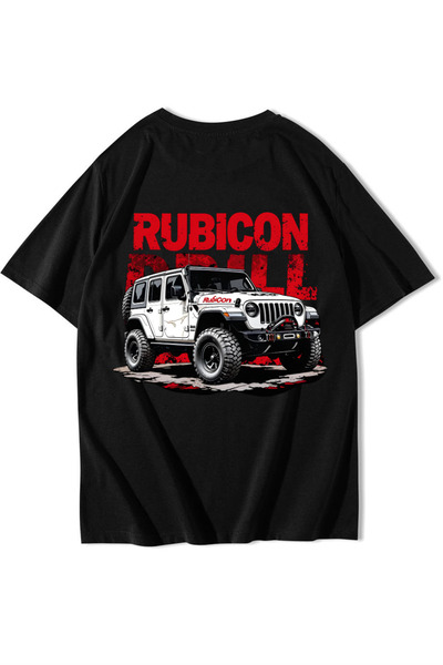 BRZ COLLECTION Tricou Unisex Oversize Rubicon Negru