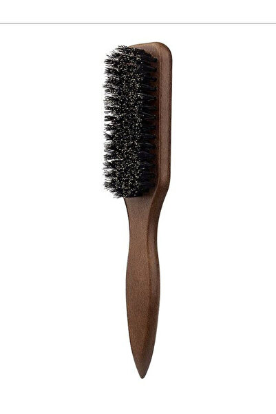 Choice4 black Boar Bristle Slick Back Hair Brush for Sleek Ponytail Bun & Smo...