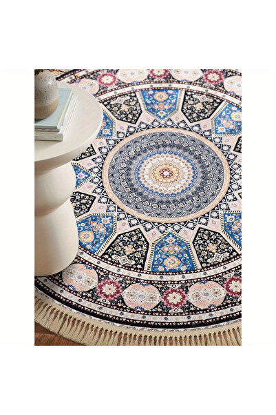 inabyte Washable kitchen Carpet & Mat ,180cm Washable Round Rug Comfrot For L...
