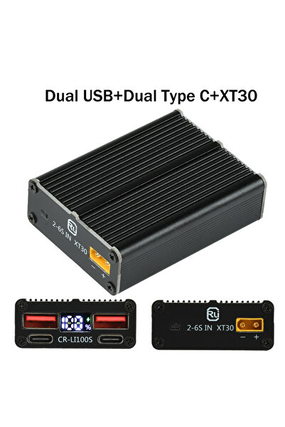 choice2 وحدة شحن سريع XT30 مع علبة، 2-7S 100W، لوحة أم لبنك الطاقة مع منفذ US...