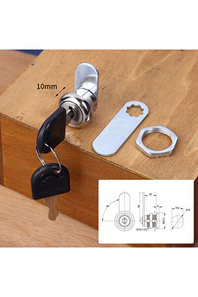 choice2 A1 Cabinet Door Lock Desk Cabinet Lock Metal Alloy Cylinder With 2 Ke...