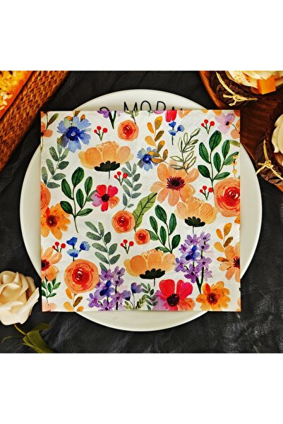 Choice1 20pcs 20/50pcs 33*33cm 2ply Colorful flowers paper Napkins Suitable f...