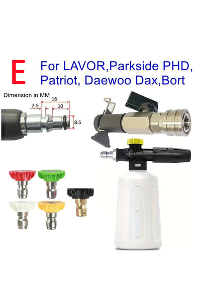 choice2 طقم صمام كروي عالي الضغط E For Lavor مع موصل سريع 1/4 بوصة لـ Karcher...