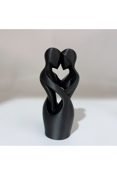 Choice1 black Sculptures of Intertwined Lovers, Modern Minimalist Sculptures ...