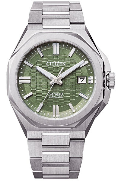 Citizen ساعة يد رجالية أوتوماتيكية من سلسلة 8 طراز GMT NB6080-51W