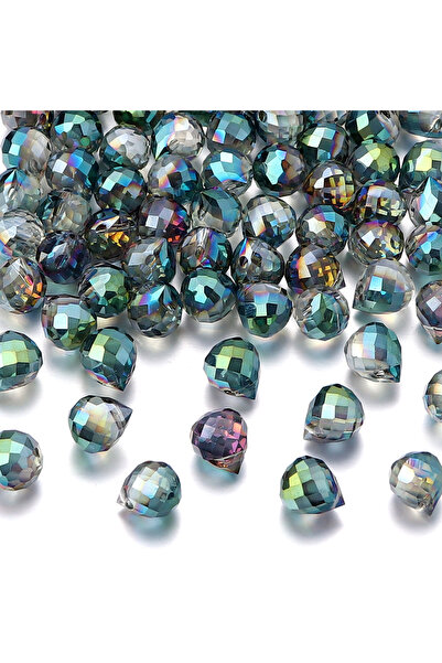choice2 Hot Pink Green 50pcs/lot 8x9mm Colorful Strawberry Shaped Crystal Bea...