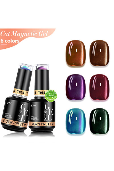 Born Pretty Glass Beads Cat Magnetic Gel/Kedi Gözü Kalıcı Oje-15ml(T083)