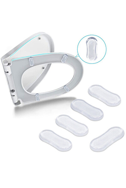 Choice 5PCS Durable Silicone Toilet Seat Bumper 5 PCS Strong Adhesive Toilet ...