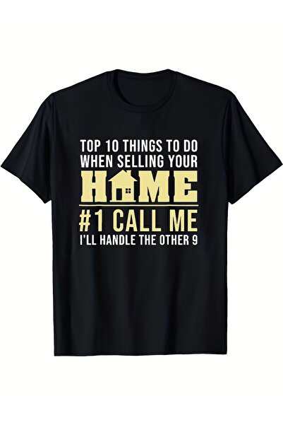 yiou trendy clothing تي شيرت رائع لوكيل العقارات بتصميم فني منزلي