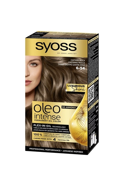 Syoss Vopsea de par fara amoniac OLEO INTENSE 6.54 mocha castaniu