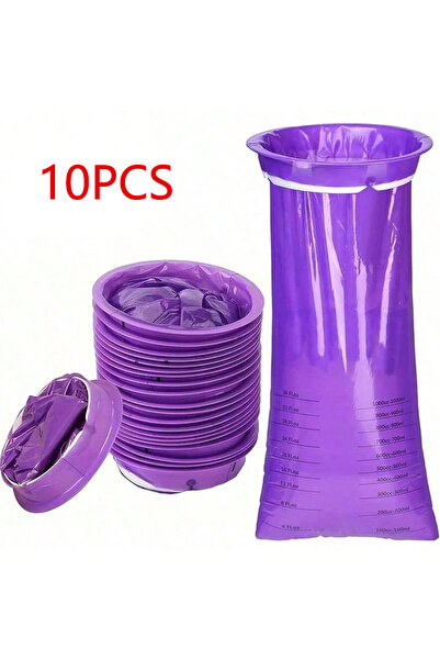Choice 10PCS Purple 1/5/10Pcs Disposable Vomit Bags - Leak Proof, Portable Vo...