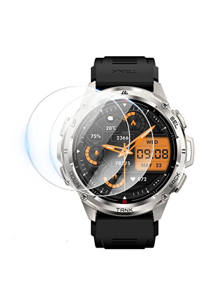 Ecr Mobile Kospet Tank T3 Akıllı Saat ile Uyumlu 9H Nano Ekran Koruyucu(2 Adet)