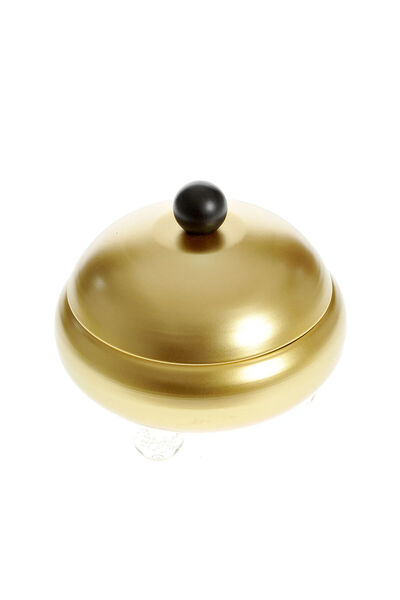 meli melo Decoratiune bol auriu cu capac 16 cm