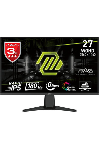 MSI MAG 275QF E20 27″ 200Hz 0.5ms 2K WQHD Adaptive Sync Rapid IPS Gaming Monitör