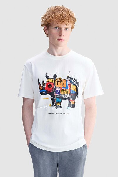 ecko unltd. KENNETH Loose Fit Bisiklet Yaka Baskılı Nakışlı %100 Pamuk Erkek ...