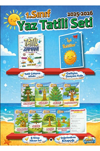 Mavi Deniz Yayınları 1. SINIF YAZ TATİL SETİ (2025-2026)