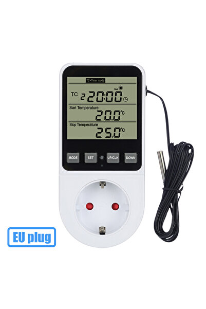 Choice3 مقبس تحكم في درجة الحرارة بقابس أوروبي AC120-240V، ثيرموستات متعدد ال...
