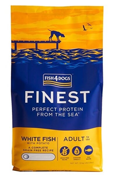Fish4Dogs Cel mai bun pește alb oceanic M/L - hrană uscată pentru câini - 12kg