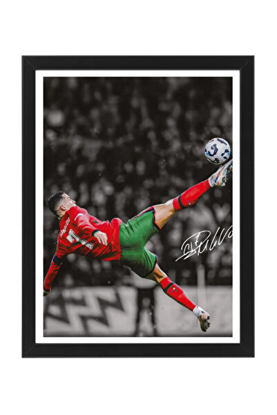 Boomah Accessories Cristiano Ronaldo Autographed - Bicycle Kick - Framed Post...