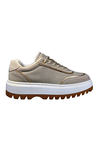 noka Women's Tirtikli High-Sole Textile Lace-Up Daily Sports Mink