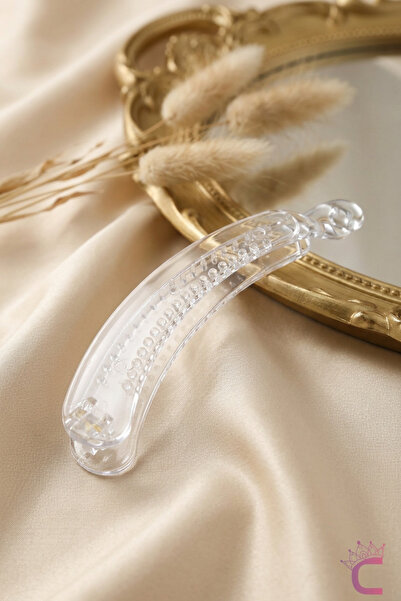 Cinderella Transparent Colored Daily Use Banana Clip 12cm - Ponytail Gatherin...