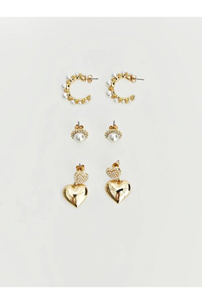 LC Waikiki Women's Stone Earring Set of 3 (S6)