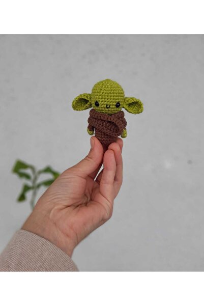 Tasarım Amigurumi Yoda anahtarlık
