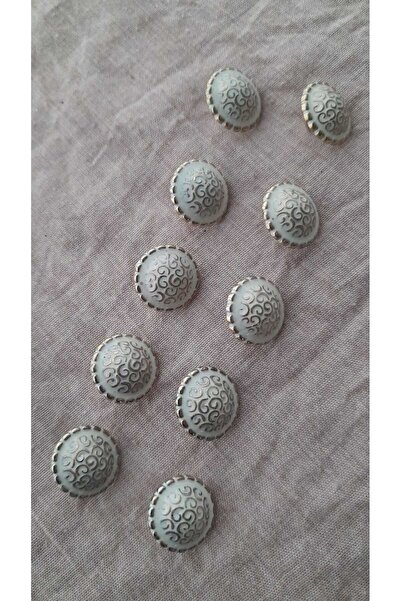 ILCARE Gold Plated Mineli Metal Button 15 mm 10 Pieces